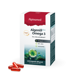 Algenöl Plus Omega 3 Kapseln / Omega 3 Vegan | Alpinamed AG