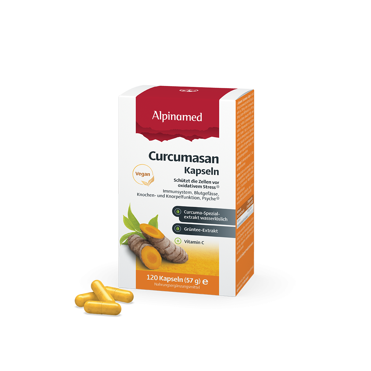 Curcumasan Kapseln Nahrungsergänzungsmittel | Alpinamed AG