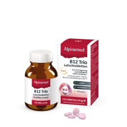 B12 Trio Lutschtabletten / Tabletten als Nahrungsergänzungsmittel mit Vitamin B12 | Alpinamed AG