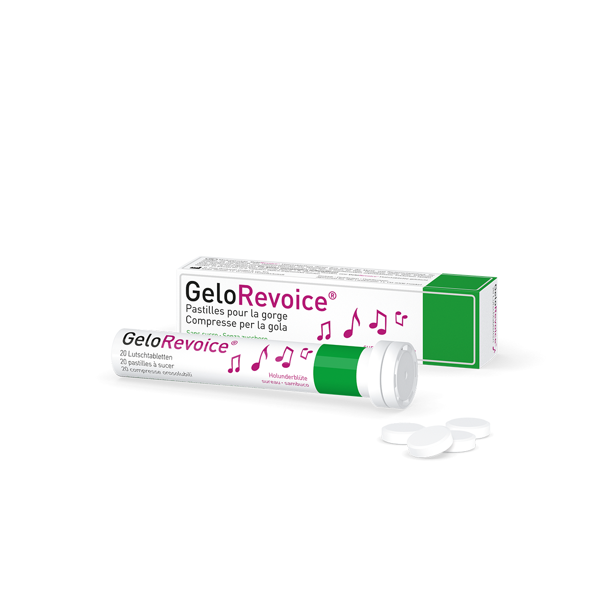 GeloRevoice Compresse per la gola sambuco | Alpinamed AG