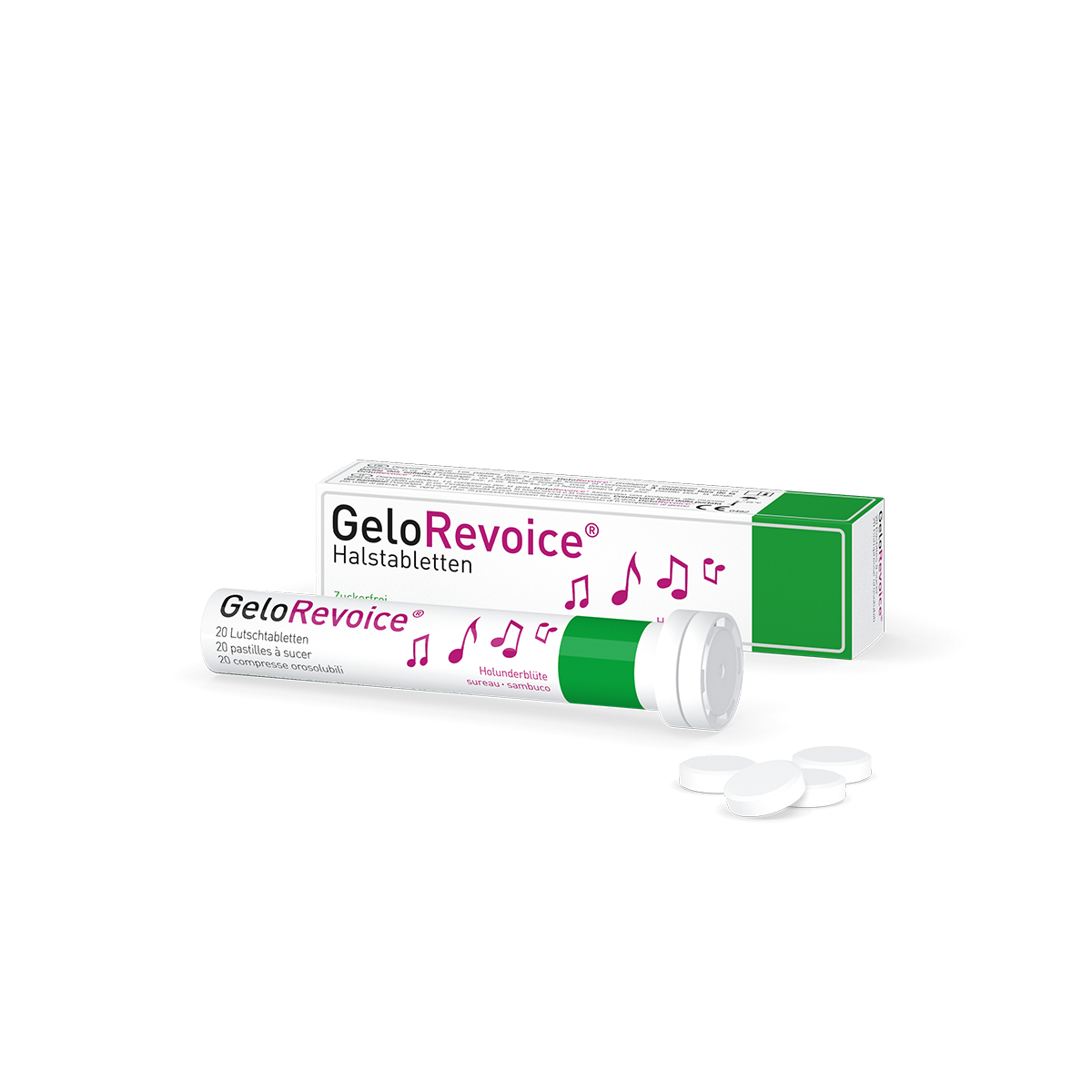 GeloRevoice Throat Lozenges Elderflower | Alpinamed AG