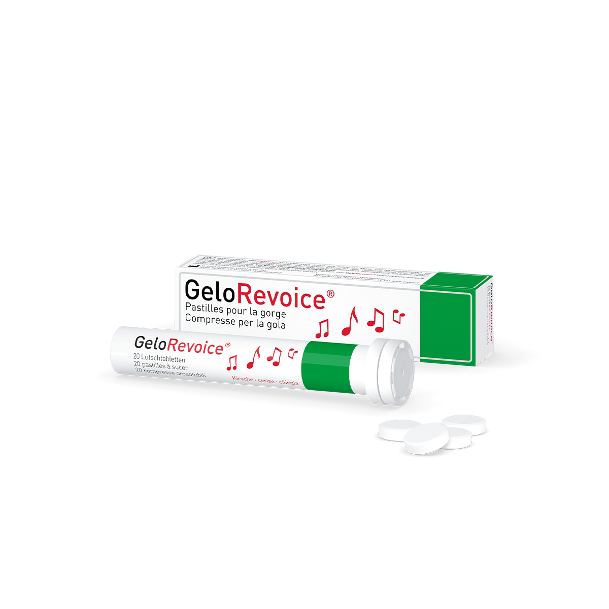 GeloRevoice Pastilles à sucer cerise | Alpinamed AG