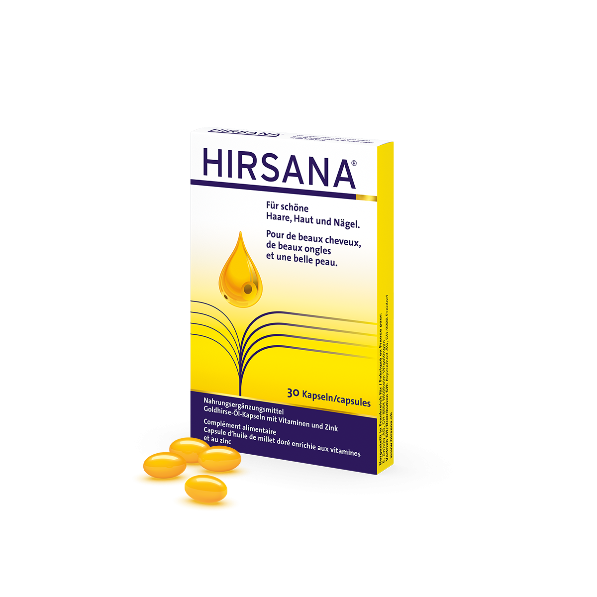 HIRSANA Huile de millet doré Capsules | Alpinamed AG