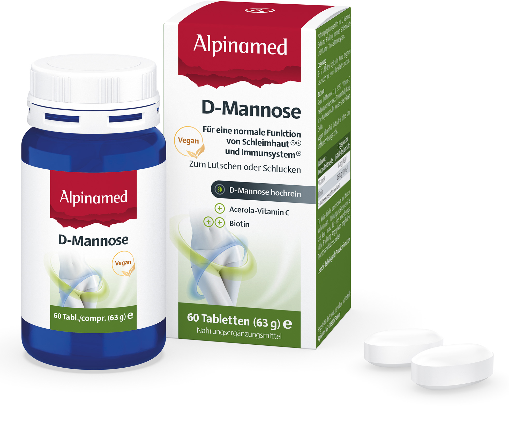 D-Mannose Tabletten: Alpinamed AG - natürlich gesund.